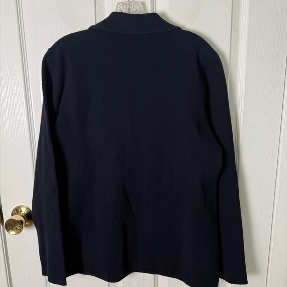 Lauren Ralph Lauren Cotton-Blend Sweater Blazer L - Picture 5 of 9